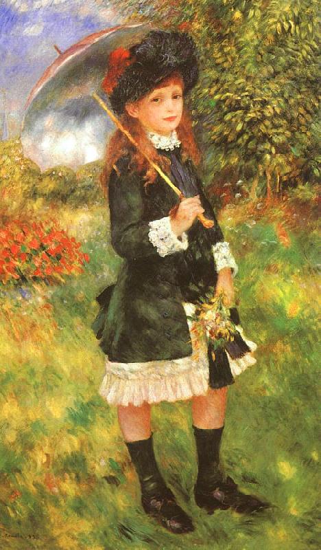 Pierre Renoir Young Girl with a Parasol Germany oil painting art
